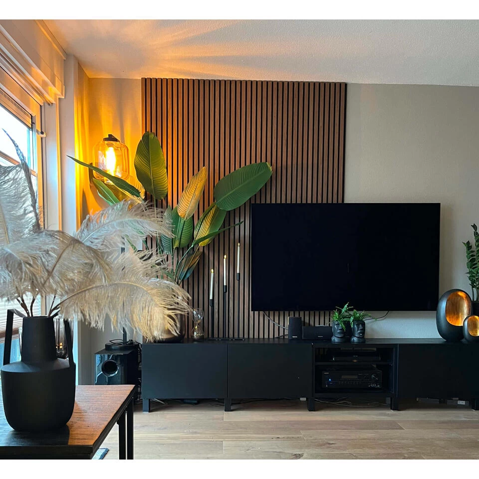 Akupanel - Akoestische Wandpanelen - Walnoot - 260 X 52 2 Akupanel - Akoestische Wandpanelen - Walnoot - 260 X 52 - Afbeelding 2