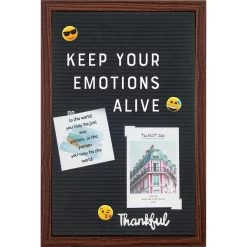 Henzo Letterbord - Letterbord Voor Tekst En Emoticons - Donkerbruin