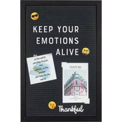 Henzo Letterbord - Letterbord Voor Tekst En Emoticons - Zwart