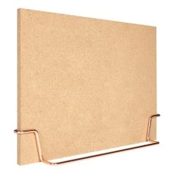 QUVIO Staande Memo/kurkbord Met Prikkers En Houder In Rosé Goud