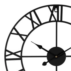QUVIO Klassieke Wandklok Zwart -Home Decoration Store 1000071646 0103