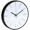 QUVIO Basic Wandklok Wit Met Zwart Frame