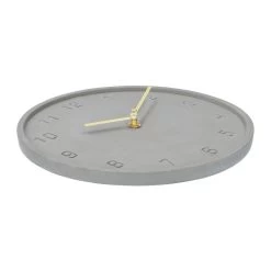 QUVIO Wandklok - 25cm - Beton - Antraciet -Home Decoration Store 1000071653 0102