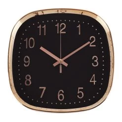 QUVIO Wandklok - 30 Cm - Roségoud En Zwart 6 QUVIO Wandklok - 30 Cm - Roségoud En Zwart -Home Decoration Store 1000071655 0102