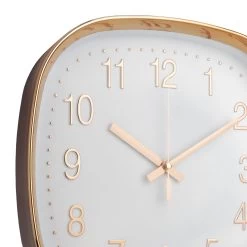 QUVIO Wandklok - 30 Cm - Rosegoud En Wit -Home Decoration Store 1000071656 0103