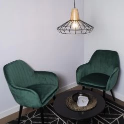 QUVIO Tafelklok Beton Asymmetrisch Met Gouden Wijzers - Grijs -Home Decoration Store 1000071658 0102