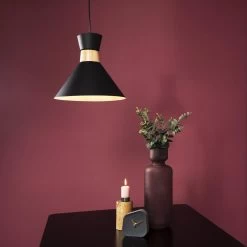 QUVIO Tafelklok Beton Asymmetrisch Met Gouden Wijzers - Antraciet -Home Decoration Store 1000071660 0102