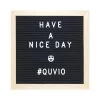 QUVIO Letterbord Zwart Met Houten Lijst