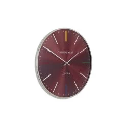 Giga Meubel Wandklok Ø40cm Oyster - Rood & Zilver - Metaal