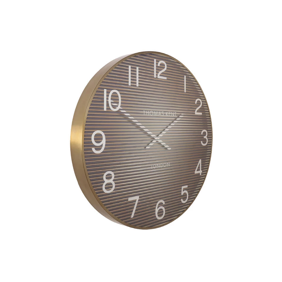 Giga Meubel Wandklok Ø53cm Linear - Oranje & Goud 3 Giga Meubel Wandklok Ø53cm Linear - Oranje & Goud - Afbeelding 3