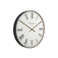 Giga Meubel Wandklok Ø40cm Clocksmith - Wit & Zwart - Romeinse Cijfers -Home Decoration Store 1000072001 0102