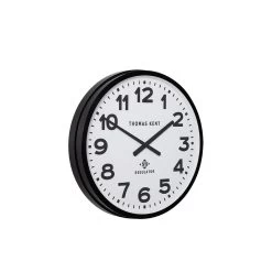 Giga Meubel Wandklok Ø54cm Regulator - Wit & Zwart - Metaal -Home Decoration Store 1000072015 0102