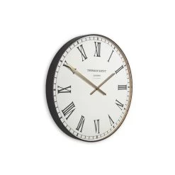 Giga Meubel Wandklok Ø53cm Clocksmith - Wit & Zwart - Romeinse Cijfers -Home Decoration Store 1000072029 0102