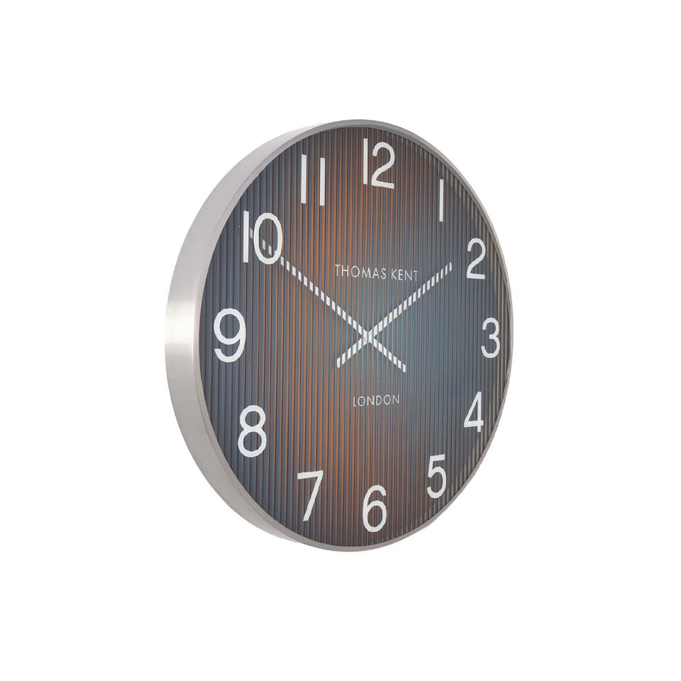 Giga Meubel Wandklok Ø74cm Linear - Oranje & Zilver 1 Giga Meubel Wandklok Ø74cm Linear - Oranje & Zilver