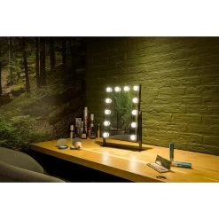United Entertainment Hollywood Spiegel Met 12 LEDs - Zwart -Home Decoration Store 1000072651 0102