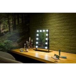 United Entertainment Hollywood Spiegel Met 12 LEDs - Zwart -Home Decoration Store 1000072651 0103