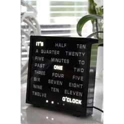 United Entertainment LED Word Clock - Engels 17x16,5 Cm -Home Decoration Store 1000073354 0103