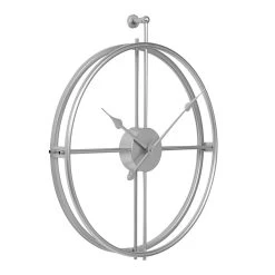 LW Collection Wandklok Alberto Zilver 52cm