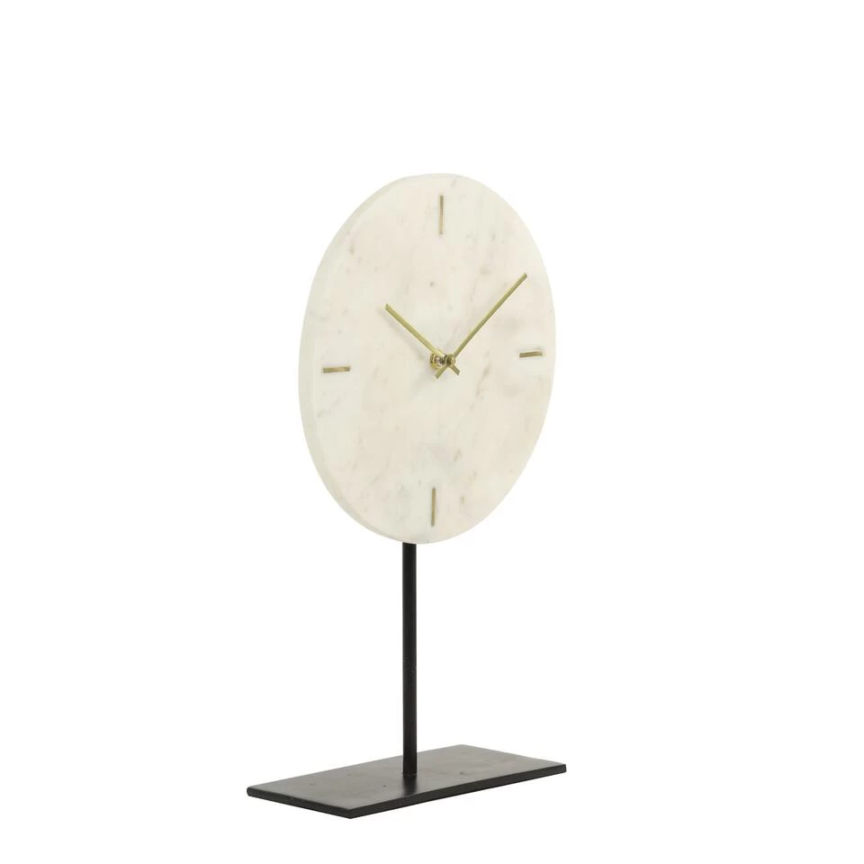 Light & Living - Klok MORENO - 25.5x10x42.5 - Wit 4 Light & Living - Klok MORENO - 25.5x10x42.5 - Wit - Afbeelding 4