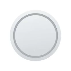 Beliani Badkamerspiegel COURSEULLES - Zilver Glas