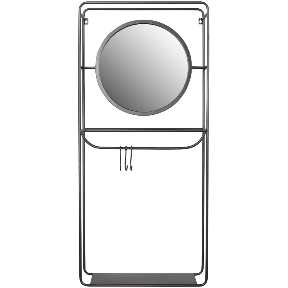 Puur Bredvik Spiegel - Glas - Grijs 1 Puur Bredvik Spiegel - Glas - Grijs