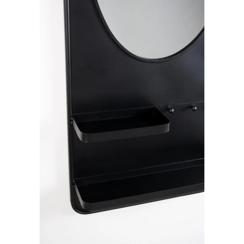 Puur Granön Spiegel L - Glas - Zwart 4 Puur Granön Spiegel L - Glas - Zwart - Afbeelding 4