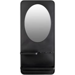 Puur Granön Spiegel L - Glas - Zwart