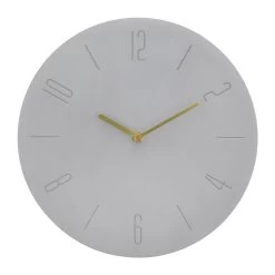 QUVIO Wandklok Beton Even Cijfers - Grijs