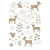 ESTAhome Muursticker - Hertjes - Beige En Roze - 33 Cm X 47,5 Cm - 156122