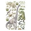 Sanders & Sanders Muursticker - Dinosaurussen - Groen - 65 X 42.5 Cm - 601344