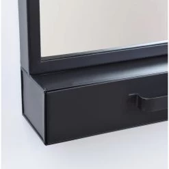 LOFT42 Verona Spiegel – Lade – Zwart – Metaal - 72x38x4 -Home Decoration Store 1000074980 0102