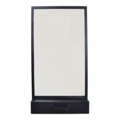 LOFT42 Verona Spiegel – Lade – Zwart – Metaal - 72x38x4