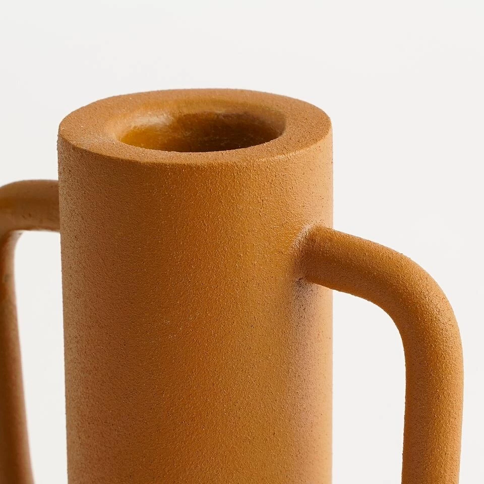 Mica Decorations Ula Kandelaar - H12 X Ø8 Cm - Metaal - Lichtbruin 2 Mica Decorations Ula Kandelaar - H12 X Ø8 Cm - Metaal - Lichtbruin - Afbeelding 2