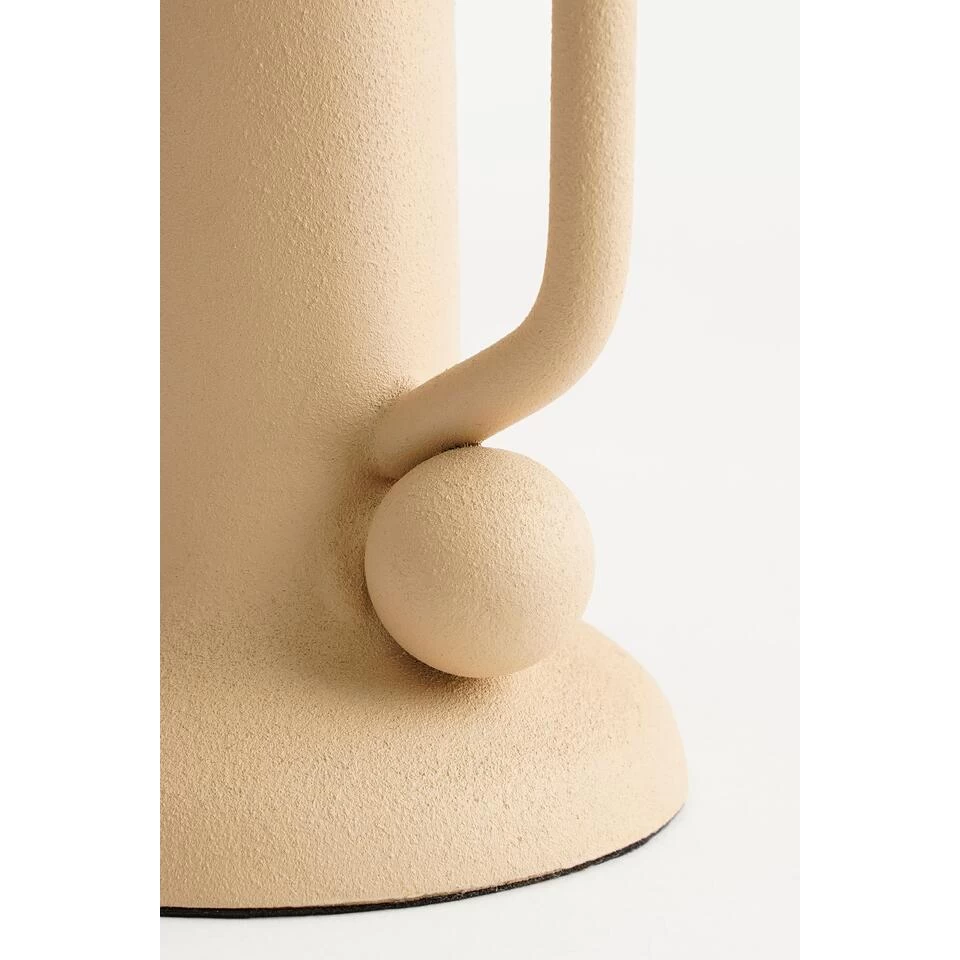 Mica Decorations Ula Kandelaar - L10 X B8 X H21 Cm - Metaal - Beige 3 Mica Decorations Ula Kandelaar - L10 X B8 X H21 Cm - Metaal - Beige - Afbeelding 3