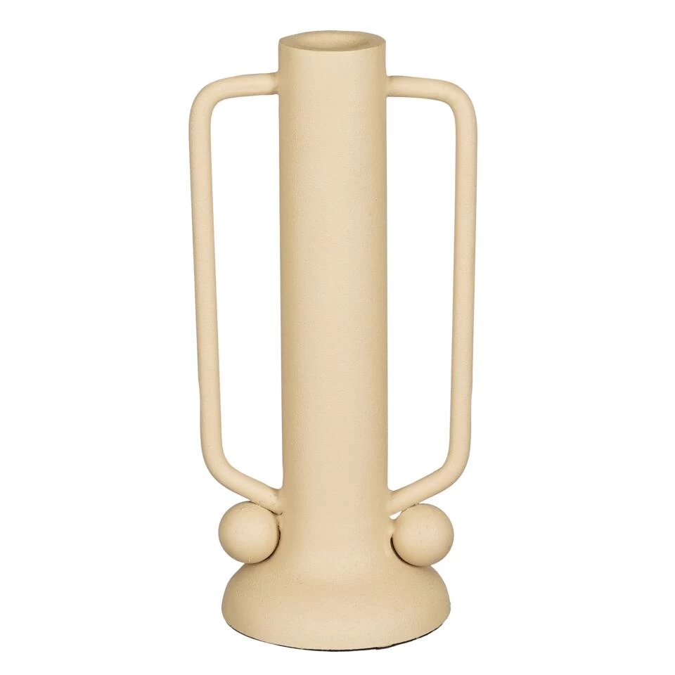 Mica Decorations Ula Kandelaar - L10 X B8 X H21 Cm - Metaal - Beige 1 Mica Decorations Ula Kandelaar - L10 X B8 X H21 Cm - Metaal - Beige