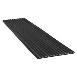 Akupanel - Akoestische Wandpanelen - Zwart - 260 X 52 -Home Decoration Store 1000077556 0102
