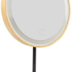 Orange85 Make-up Spiegel Scheerspiegel Led Touch Staand Rond Bamboo 18,9x31cm -Home Decoration Store 1000077558 0110
