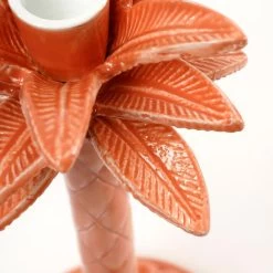 Mica Decorations Kandelaar Palmboom - H30 X Ø13 Cm - Roze -Home Decoration Store 1000079085 0103