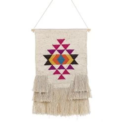 Beliani Wanddecoratie VEHARI - Beige Katoen