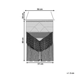 Beliani Wanddecoratie DADU - Bruin Katoen -Home Decoration Store 1000079494 0103