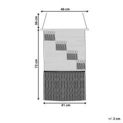 Beliani Wanddecoratie BUREWALA - Beige Katoen -Home Decoration Store 1000079495 0102