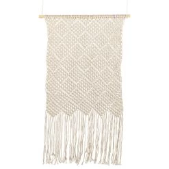 Beliani Wanddecoratie OKARA - Beige Katoen