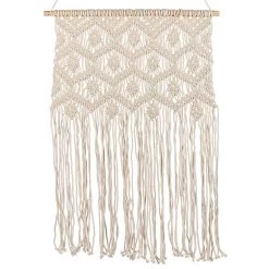 Beliani Wanddecoratie KALERI - Beige Katoen