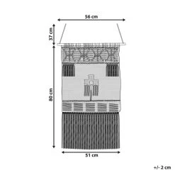 Beliani Wanddecoratie LARKANA - Beige Katoen -Home Decoration Store 1000079498 0102