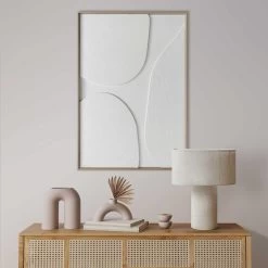 Schilderij Connected 70x50 Cm Wit