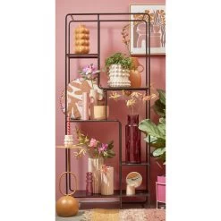 Mica Decorations Muurdecoratie - L40 X H50 Cm - Canvas - Roze -Home Decoration Store 1000081580 0103