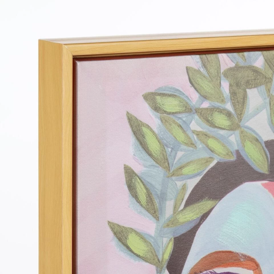 Mica Decorations Camelia Muurdecoratie - L40 X H50 Cm - Canvas 2 Mica Decorations Camelia Muurdecoratie - L40 X H50 Cm - Canvas - Afbeelding 2