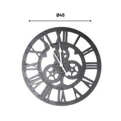 Orange85 Wandklok Romeinse Cijfers Industrieel Modern Zwart Rond -Home Decoration Store 1000082973 0110