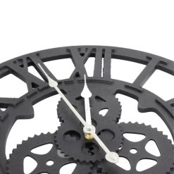 Orange85 Wandklok Romeinse Cijfers Industrieel Modern Zwart Rond -Home Decoration Store 1000082973 0111