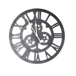 Orange85 Wandklok Romeinse Cijfers Industrieel Modern Zwart Rond